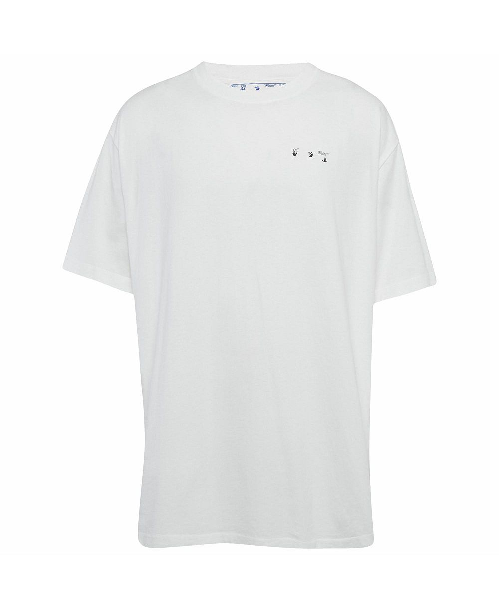 Мужская футболка Pre-Owned Off-White Back Print Jersey Oversized