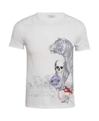 Мужская футболка Alexander Mcqueen Skull Print Jersey, Pre-Owned