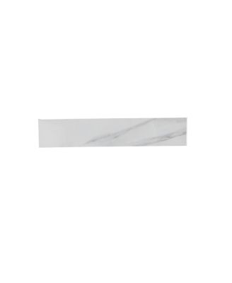 Sillysis Sintered Stone Bathroom Vanity Top with Ceramic Sink, Carrara Marble Look, 4" Backsplash, Water Stain and Scratch Resistant