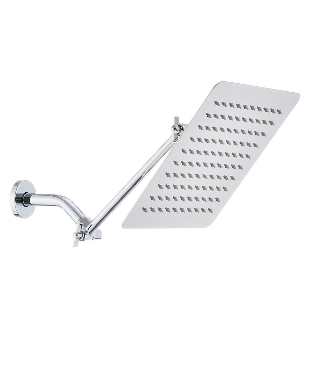 Лейка-душ PHYING 10 Inch Square Rainfall High Pressure Stainless Steel Modern Fixed Mount Large Coverage