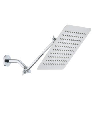 Лейка-душ PHYING 10 Inch Square Rainfall High Pressure Stainless Steel Modern Fixed Mount Large Coverage
