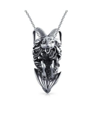 Подвеска-кулон Bling Jewelry Capricorn Zodiac Sea Goat Astrology Horoscope Oxidized.925 Sterling Silver