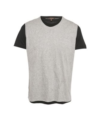 Pre-Owned Roberto Cavalli Men's Embroidered Jersey Layered T-Shirt