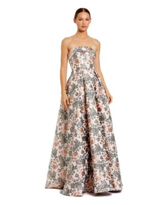 Женское вечернее платье Mac Duggal Floral Brocade Ball Gown