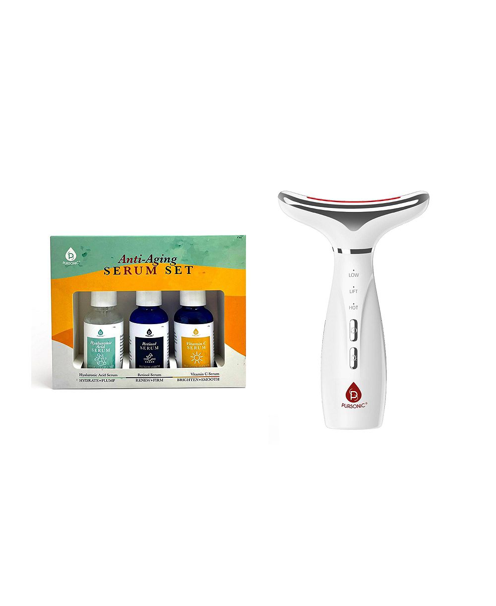 Набор PURSONIC 7 in 1 Facial Therapy Device и Anti Aging Serum