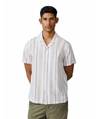 Мужская рубашка Aubin Abbey Cuban Collar с коротким рукавом