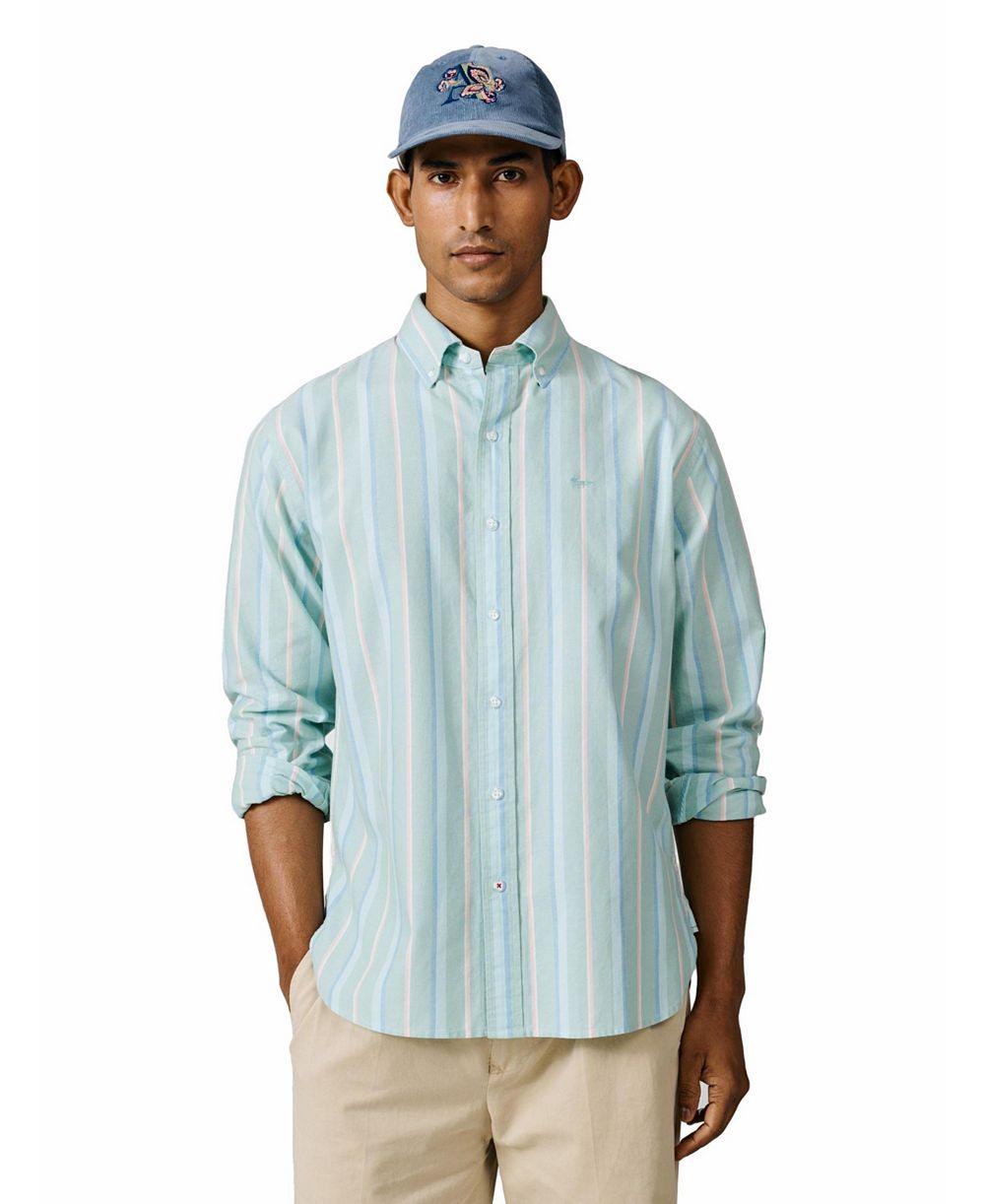Мужская легкая рубашка Aubin Men's Walesby Lightweight Relaxed Oxford Shirt