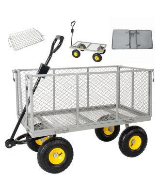 Садовая тележка Streamdale Furniture 3-in-1 Oversized Steel Garden Cart 880lbs Capacity Utility Cart with Liner