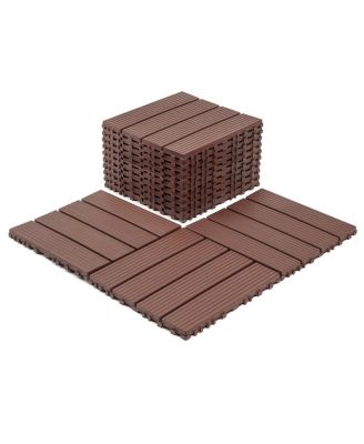 Набор плитки для террасы Streamdale Furniture 12x12 Waterproof Interlocking, 44 шт.