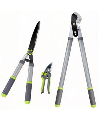 XDOVET Garden Loppers Pruning Shears Hedge Clippers Set Branch Action Tree Trimmer Heavy Duty
