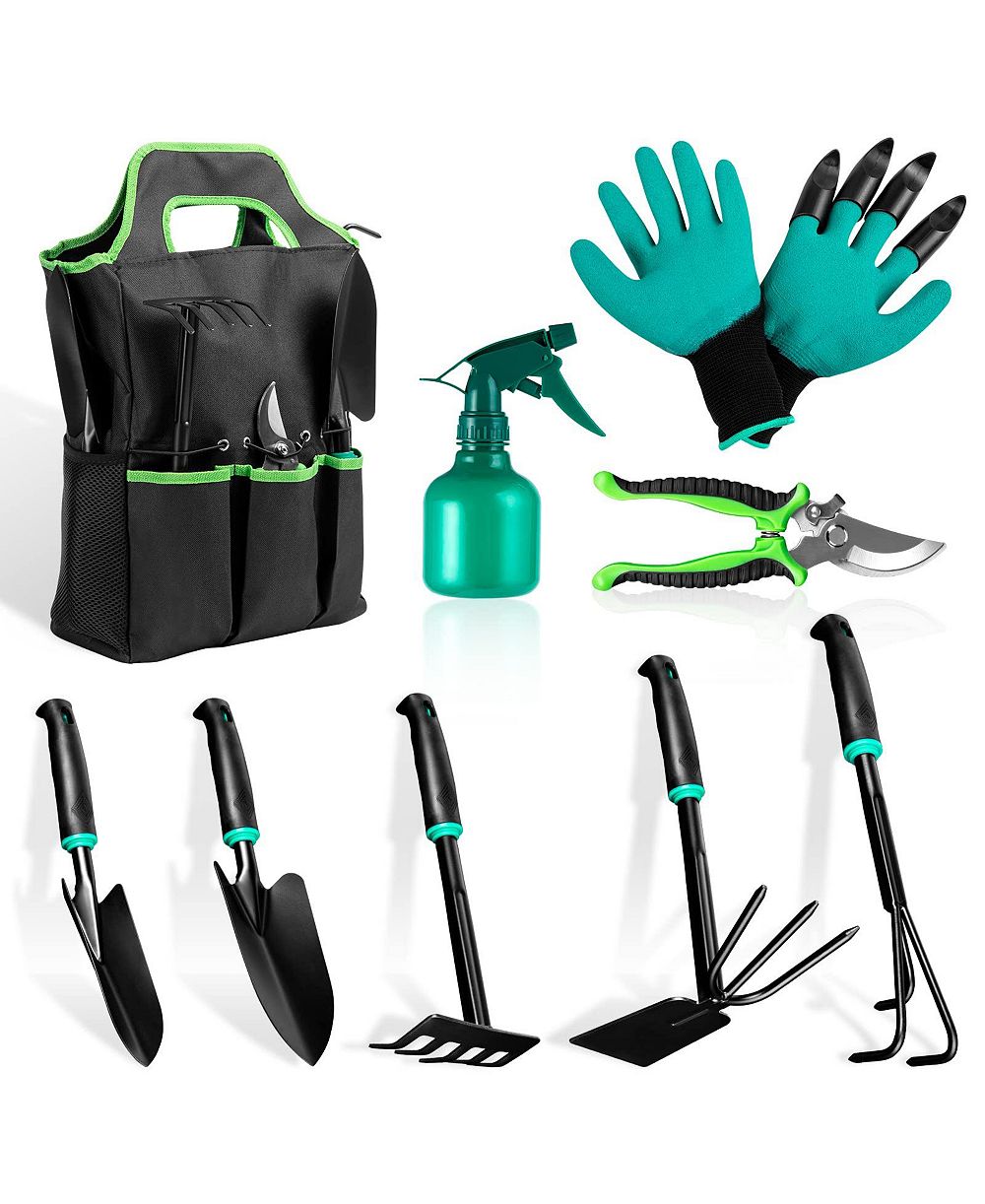 XDOVET Garden Tool Set Digging Planting Pruning Storbag Gifts Gardener