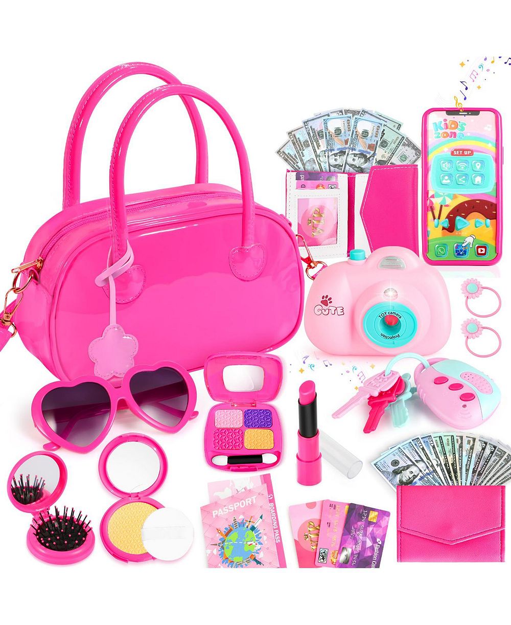 Набор аксессуаров GNUADZ 32-piece Purse для девочек, кожаный, для ролевых игр