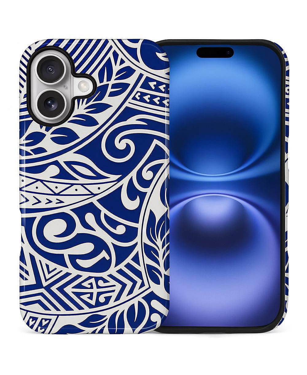 Противоударный защитный чехол Lamicall для iPhone, двухслойный, с узором Ocean Tribal Flow