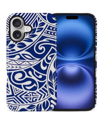 Противоударный защитный чехол Lamicall для iPhone, двухслойный, с узором Ocean Tribal Flow