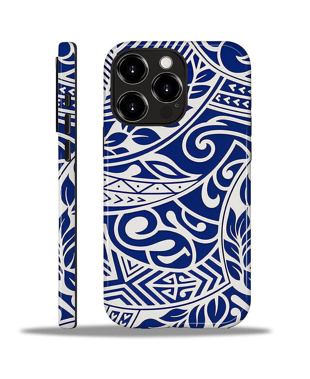 Lamicall Ocean Tribal Flow Dual-Layer Shockproof Case for iPhone 16 Pro Max