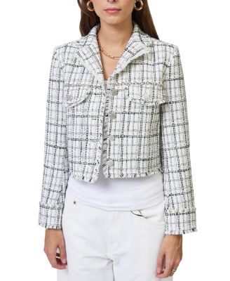 Central Park West Women's Logan Studded Tweed Jacket