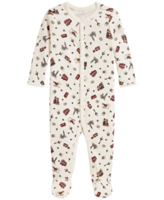 Ralph Lauren Baby Boys' Polo Bear Cotton Interlock Coverall