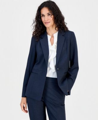 Kasper Women's Notch-Collar Waist-Seam Blazer