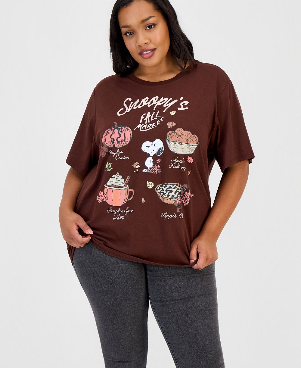 Grayson Threads, The Label Trendy Plus Size Snoopy Fall Market графическая футболка