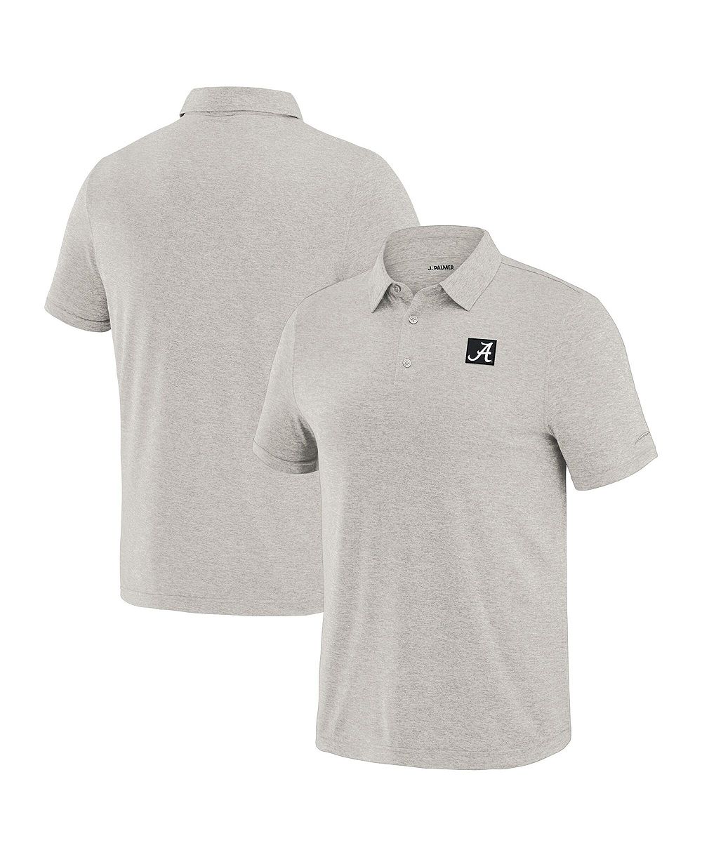 J. Palmer Men's Cream Alabama Crimson Tide Four Down Polo Shirt
