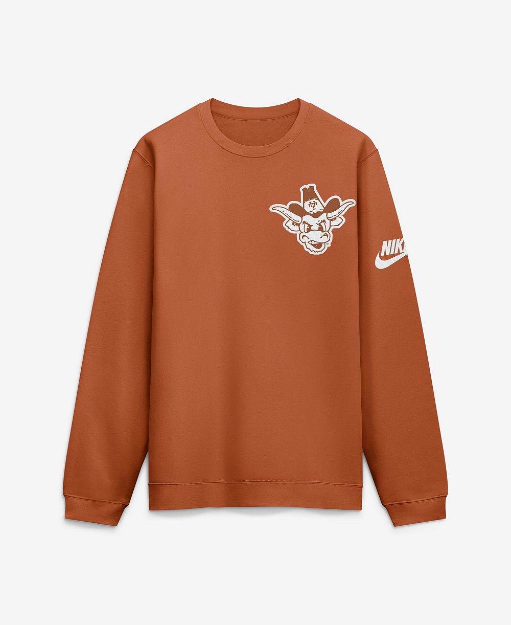 Мужской свитшот Nike Texas Orange Texas Longhorns Legacy