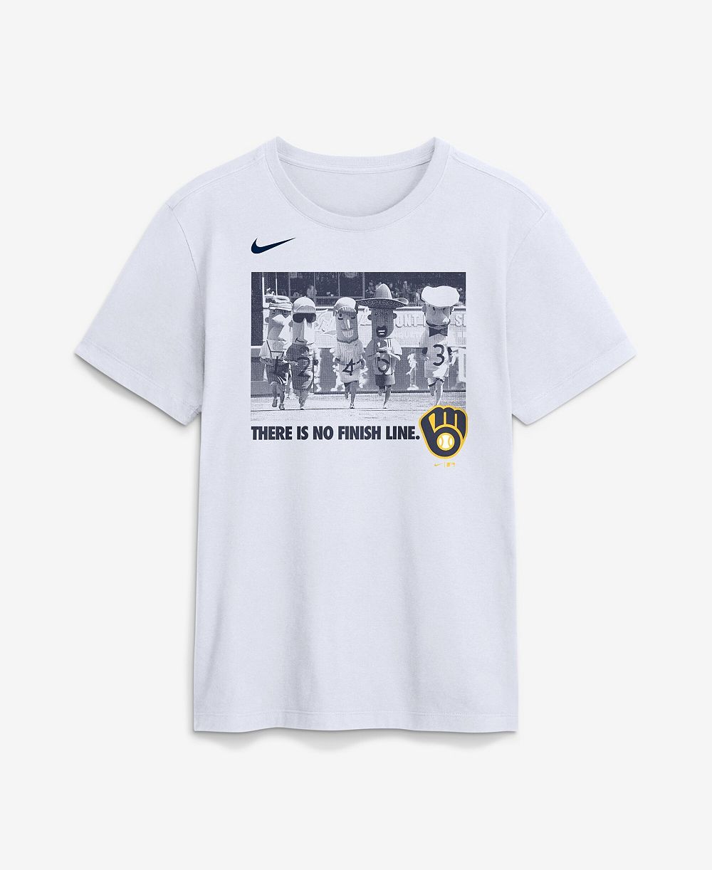 Мужская футболка Nike Milwaukee Brewers Local белого цвета
