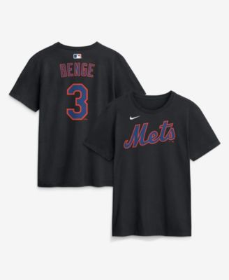 Мужская футболка Nike Carson Benge Black New York Mets Name & Number