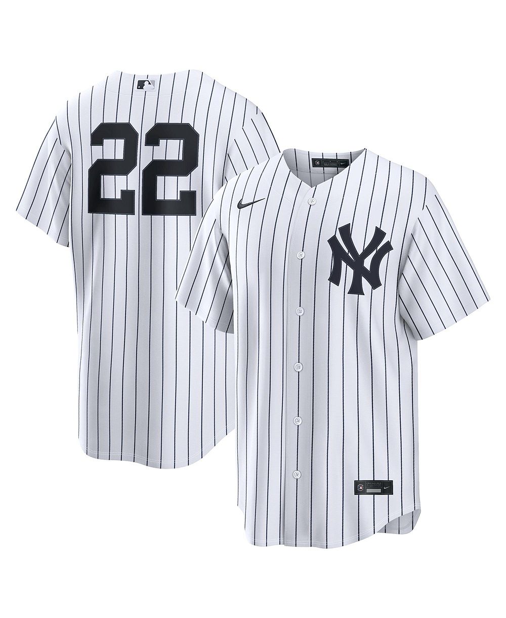 Мужская джерси Nike Ben Rice White New York Yankees Home Replica
