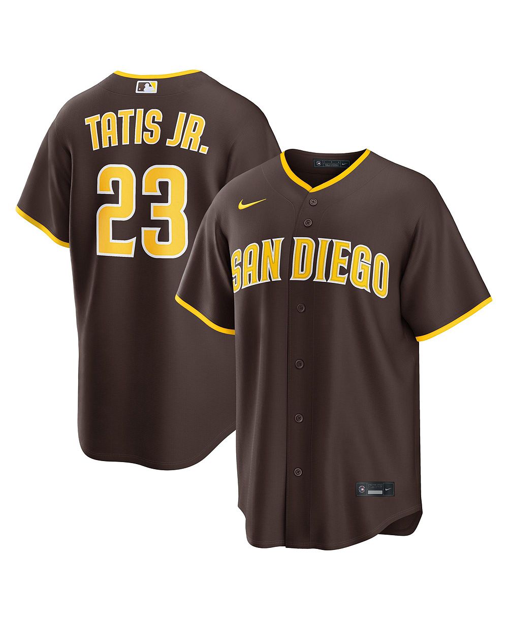 Nike Мужская реплика джерси San Diego Padres Fernando Tatis Jr., коричневая