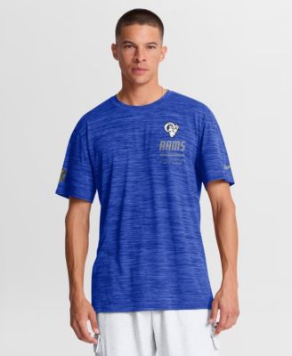 Nike Мужская синяя футболка Los Angeles Rams Sideline Dri-FIT Velocity