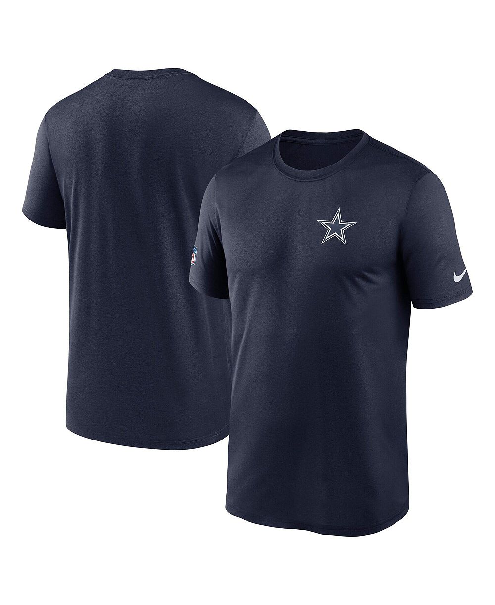 Nike Мужская Navy Dallas Cowboys Sideline Legend Small Logo Dri-FIT T-Shirt