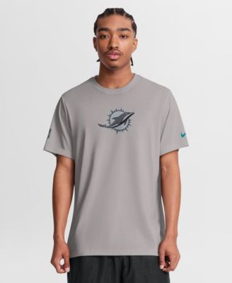 Мужская футболка Nike Miami Dolphins Sideline Lead The Charge Legend Dri-FIT Gray