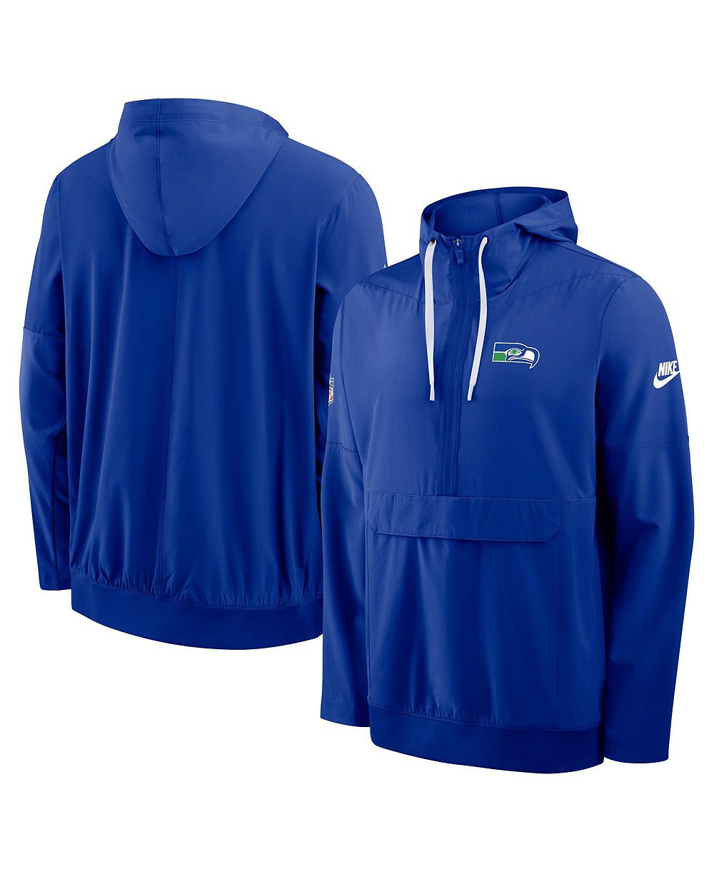 Мужская куртка Nike Royal Seattle Seahawks Alt Anorak Half-Zip Hooded