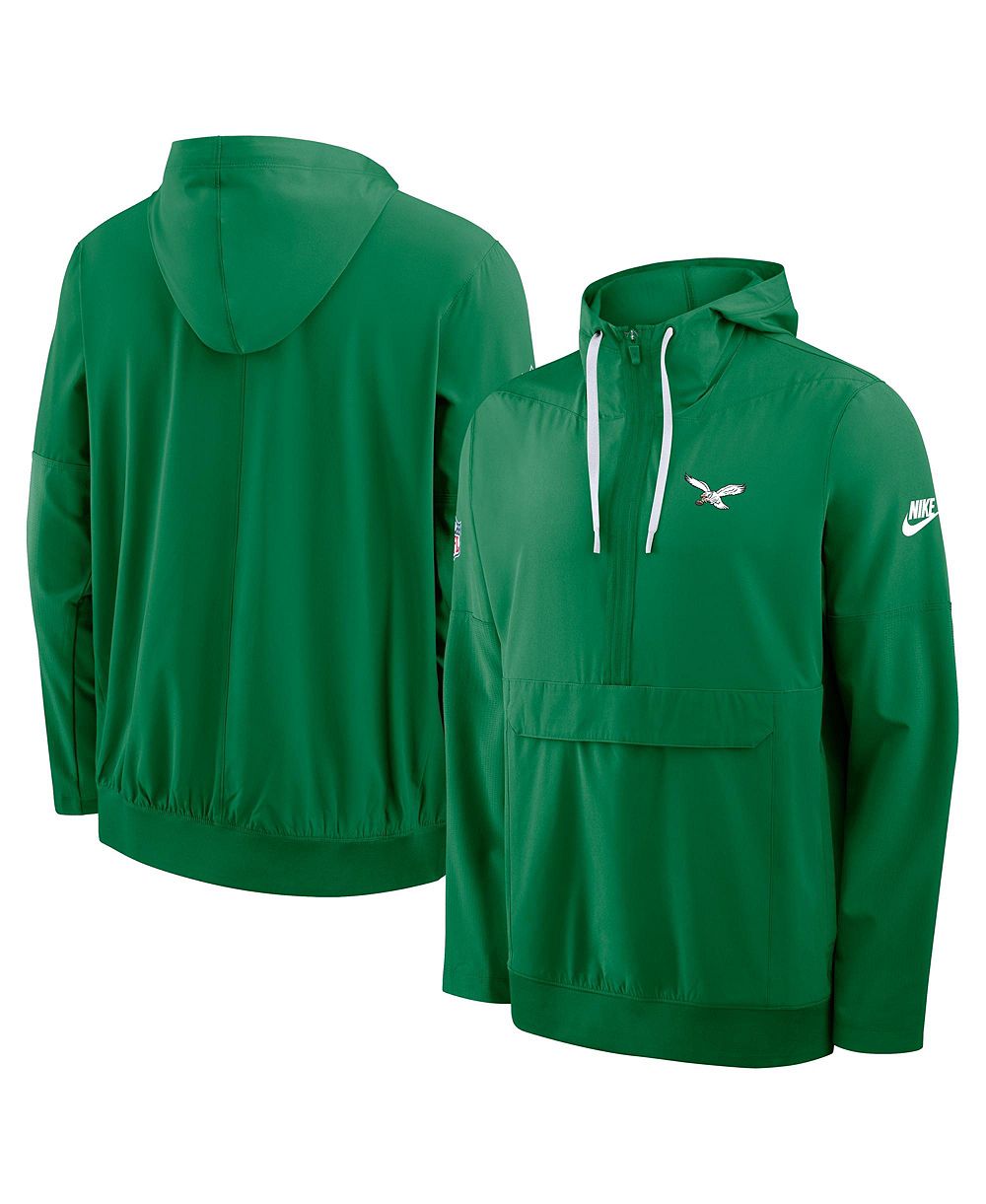 Куртка Nike Men's Kelly Green Philadelphia Eagles Alt Anorak Half-Zip Hooded