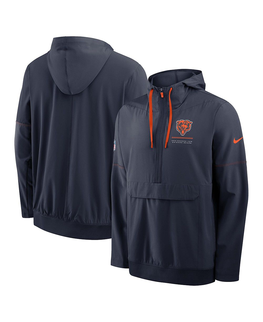 Мужская куртка Nike Chicago Bears Sideline Anorak Half-Zip Hooded Navy