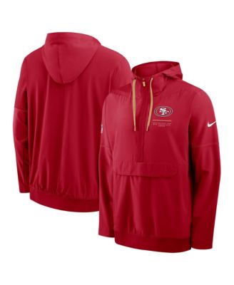 Мужская куртка Nike San Francisco 49ers Sideline Anorak Half-Zip Hooded