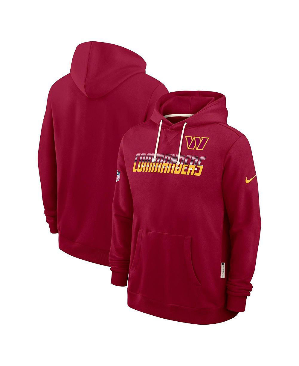 Мужское худи Nike Burgundy Washington Commanders Sideline Standard Issue Dri-FIT