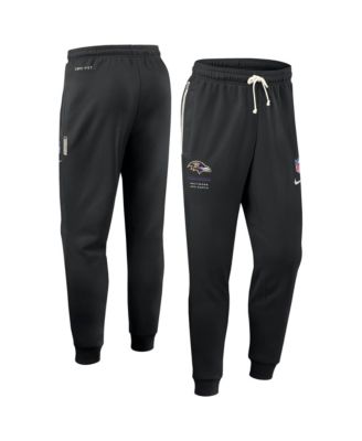 Nike Men's Black Baltimore Ravens Sideline Standard Issue Dri-FIT Taper Pants