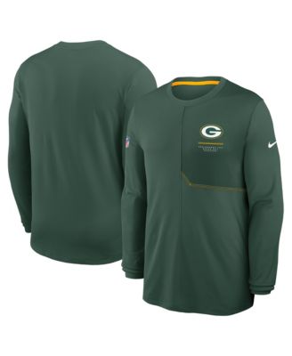 Мужская футболка Nike Green Bay Packers Sideline Coaches UV Dri-FIT с длинным рукавом