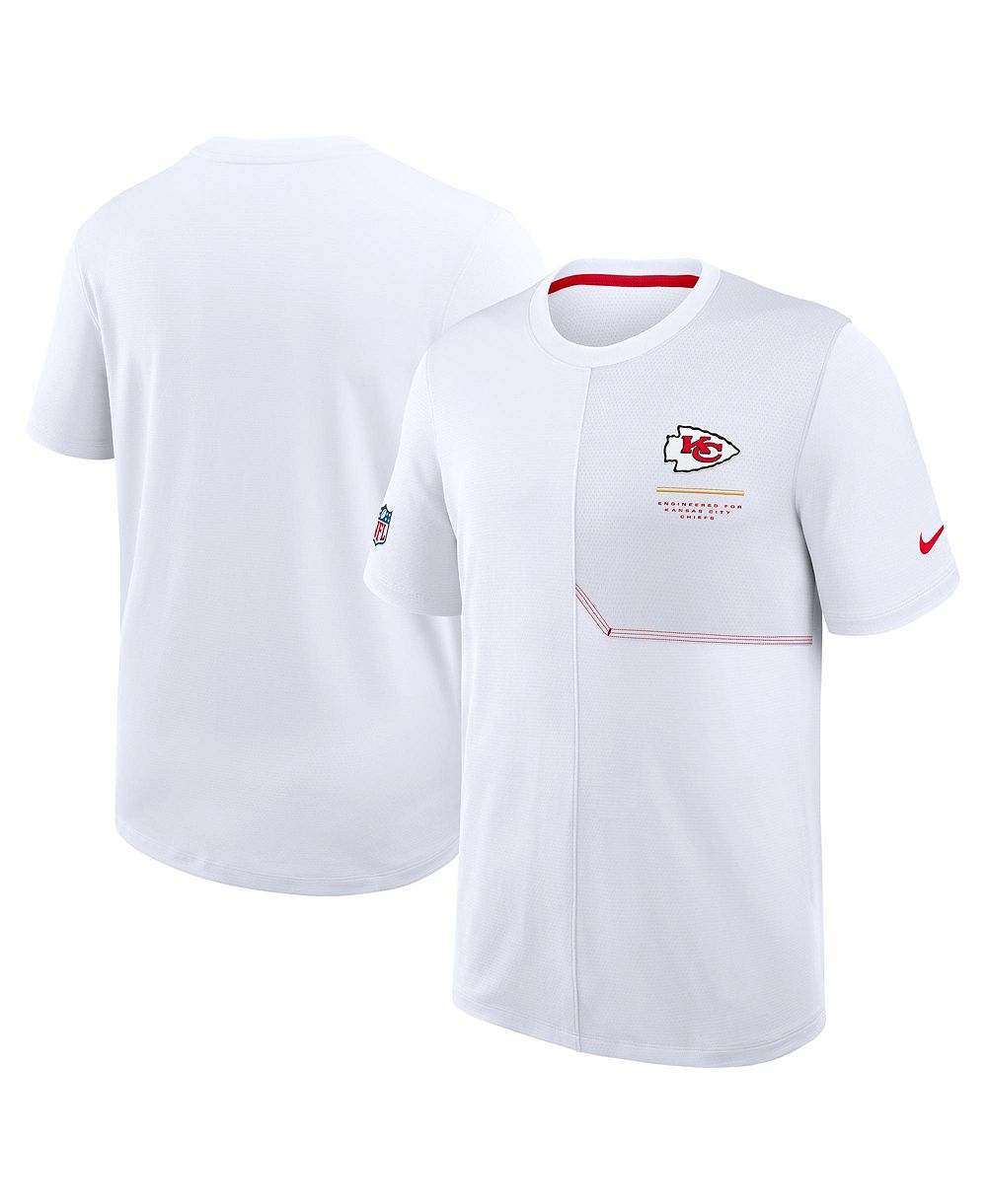 Мужская футболка Nike Kansas City Chiefs Sideline UV Dri-FIT, белая