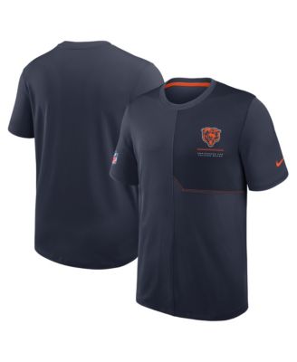 Мужская футболка Nike Navy Chicago Bears Sideline UV Dri-FIT Coaches