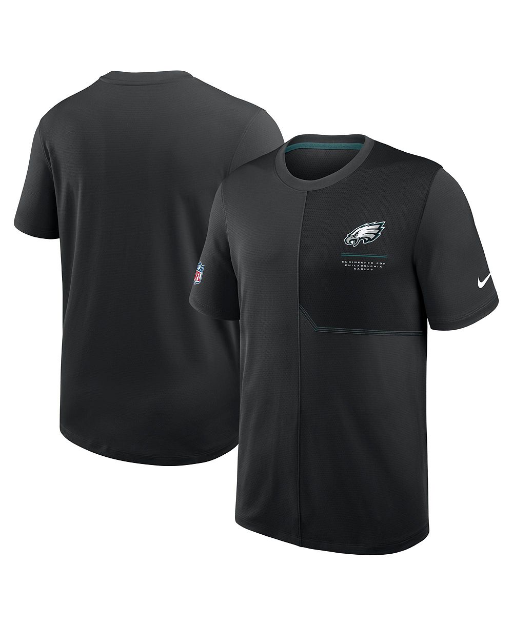 Мужская футболка Nike Black Philadelphia Eagles Sideline UV Dri-FIT Coaches