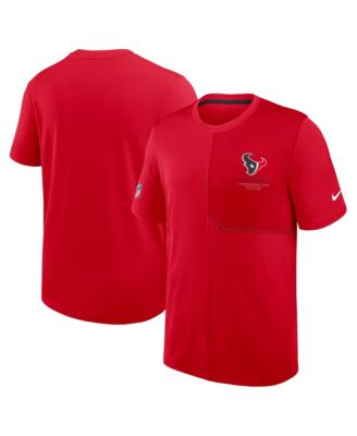 Мужская футболка Nike Red Houston Texans Sideline UV Dri-FIT Coaches