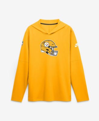 Мужская толстовка Nike Gold Pittsburgh Steelers Sideline Dri-FIT Long Sleeve