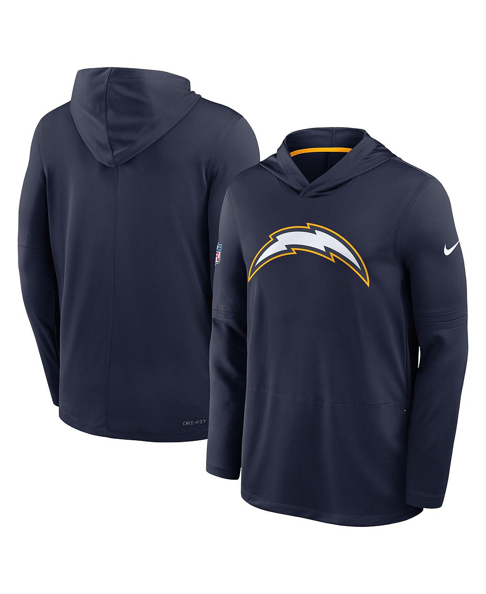 Nike Мужская темно-синяя футболка с длинным рукавом Los Angeles Chargers