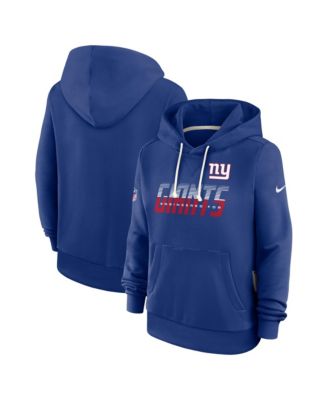 Nike Женский Royal New York Giants Sideline Standard Issue Dri-FIT Hoodie