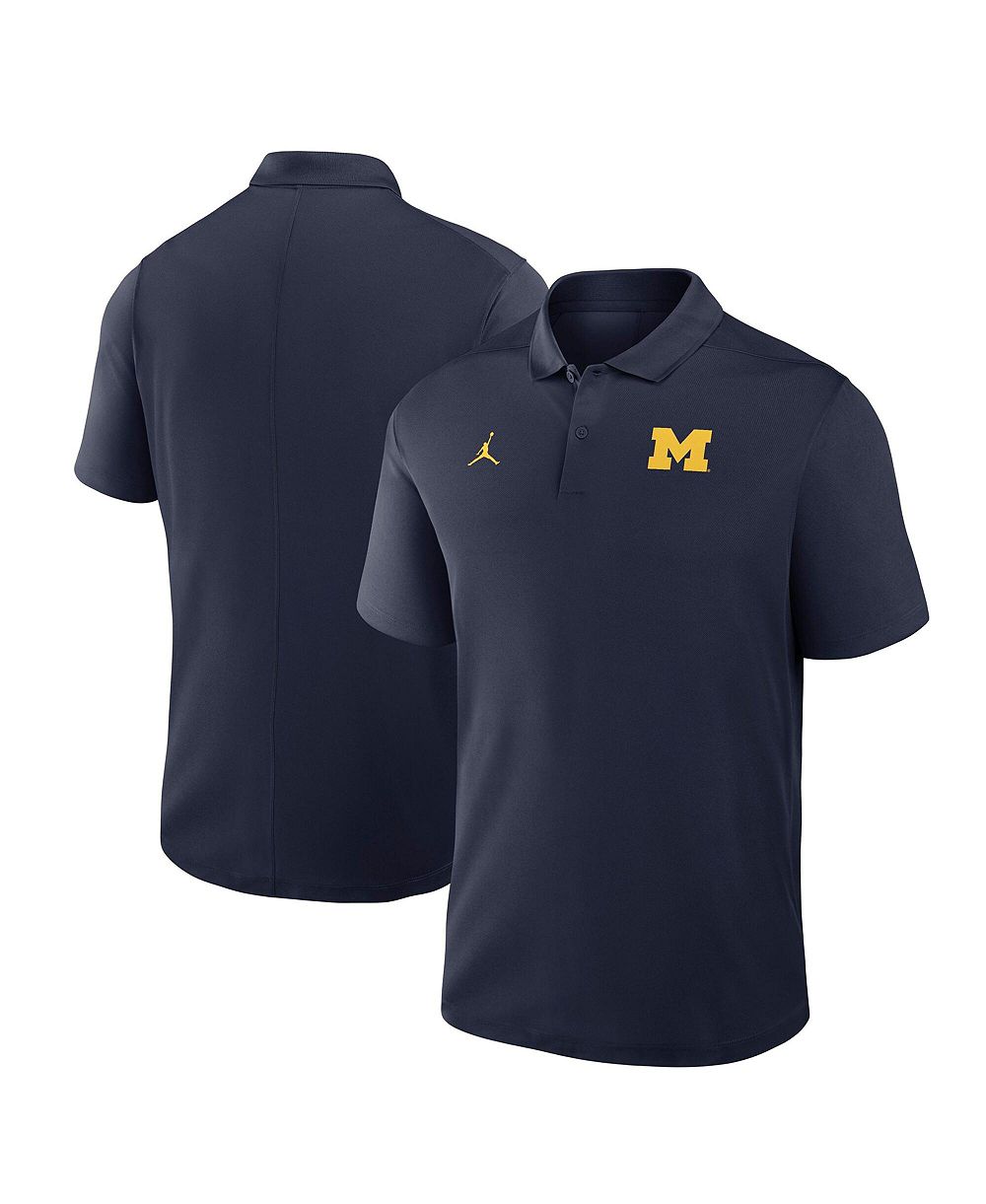 Jordan Мужская темно-синяя polo рубашка Michigan Wolverines