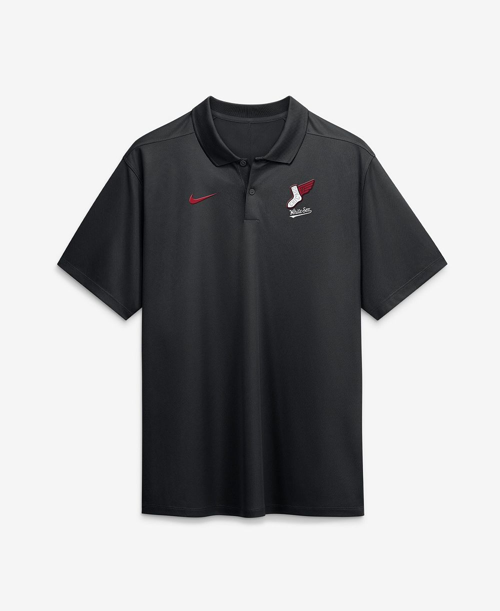 Nike Men's Black Chicago White Sox City Connect Victory Dri-FIT Polo Shirt