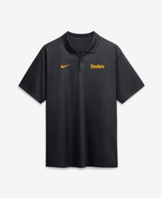 Nike Men's Black Pittsburgh Steelers Wordmark Victory Dri-FIT Polo Shirt