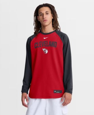 Nike Men's Red Cleveland Guardians Authentic Collection Raglan Dri-FIT Sweatshirt